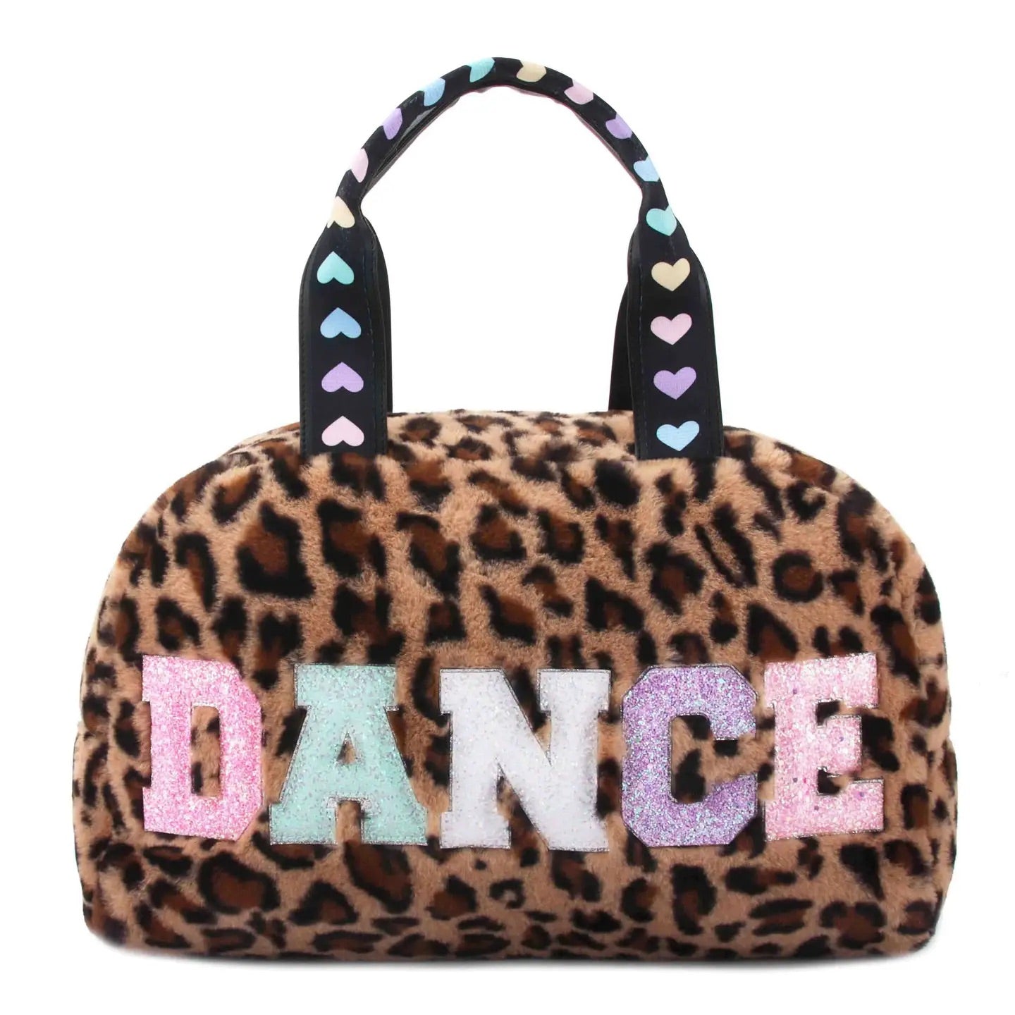 Leopard Print Medium Dance Bag With Zip Detail