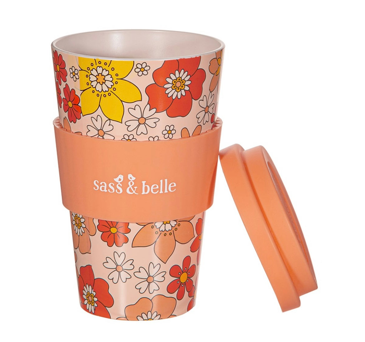 70'S Floral Travel Coffee Cup
