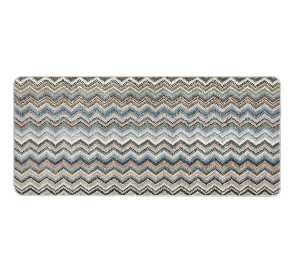 Neutral Zig Zag Washable Indoor Runner 150cm x 67cm