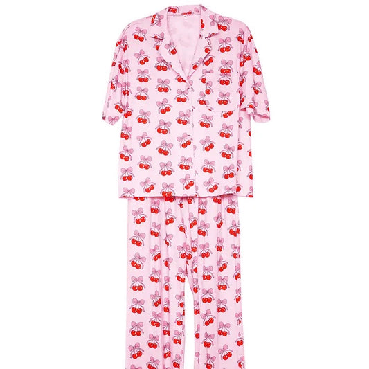 Cherry Bow Super Soft Lounge Set