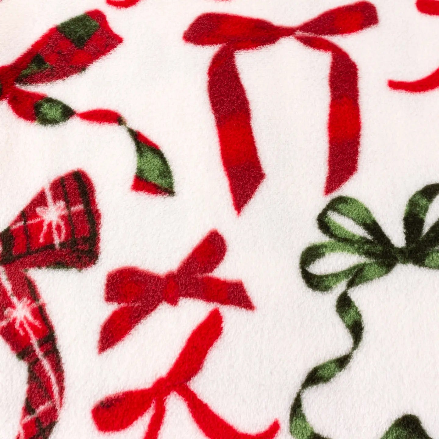 Bow Printed Fleece Throw/Blanket