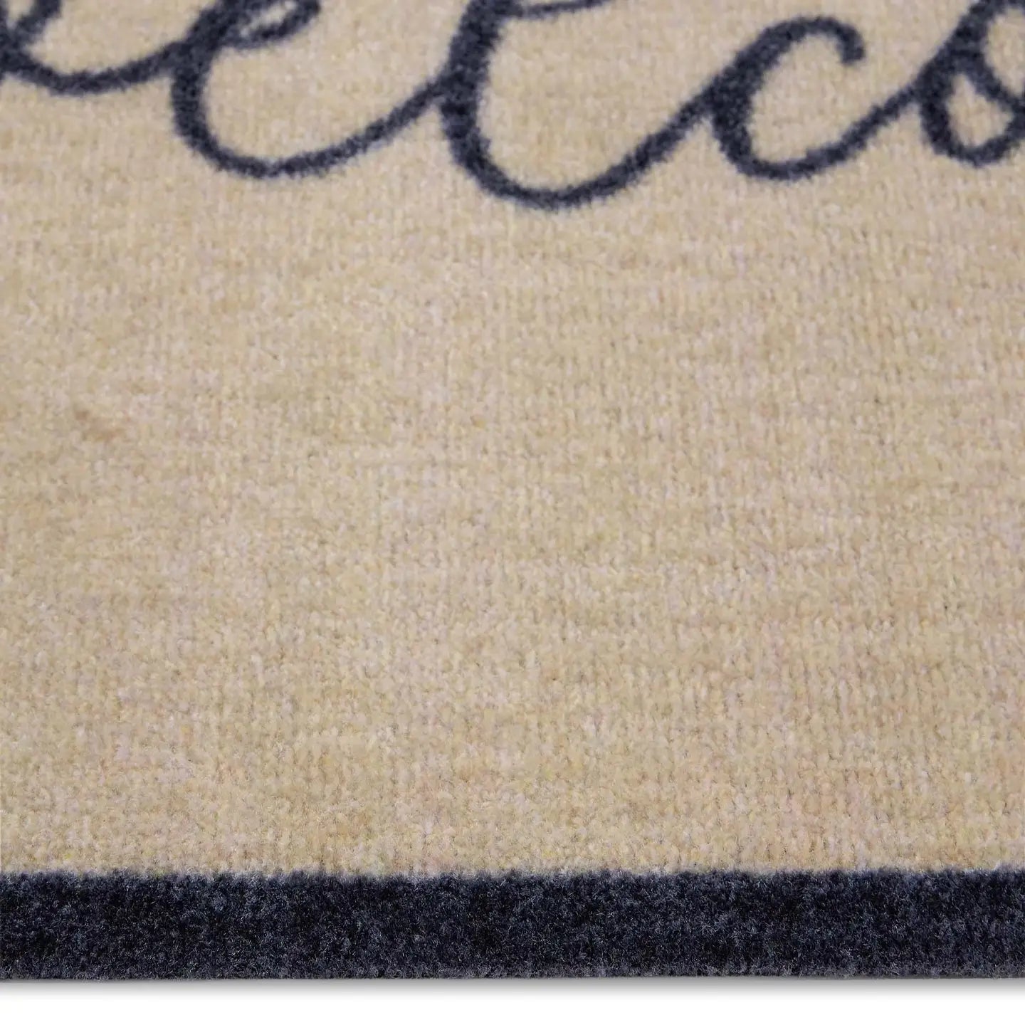Neutral Welcome Nylon Indoor Machine Washable Mat