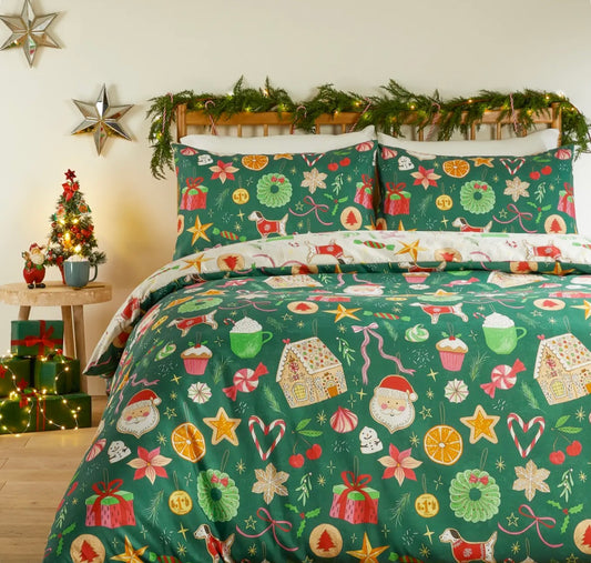 Festive Treats Reversible Bedding Set