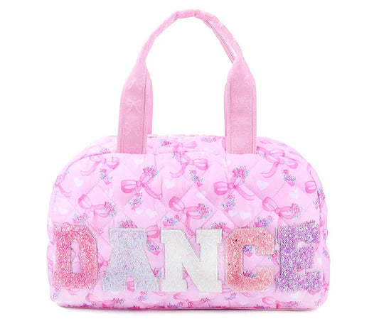 Pink All Over Bow Dance With Zip Detail