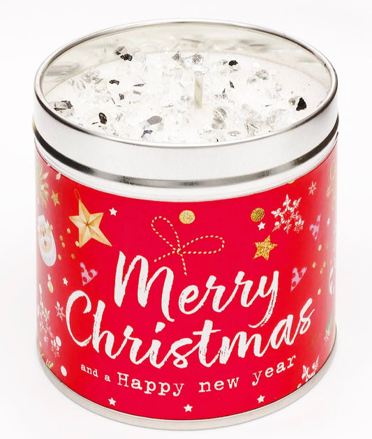 Festive Red Large Candle