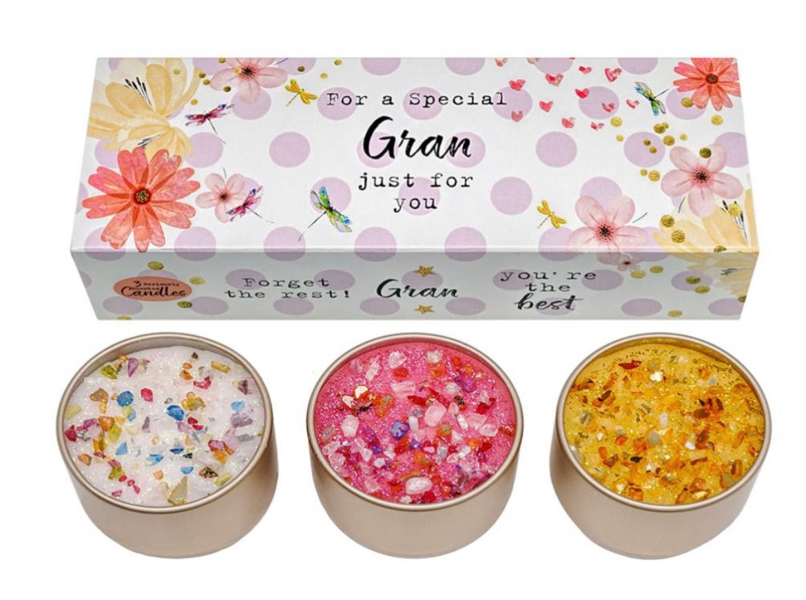 For A Special Gran Set 3 Candles