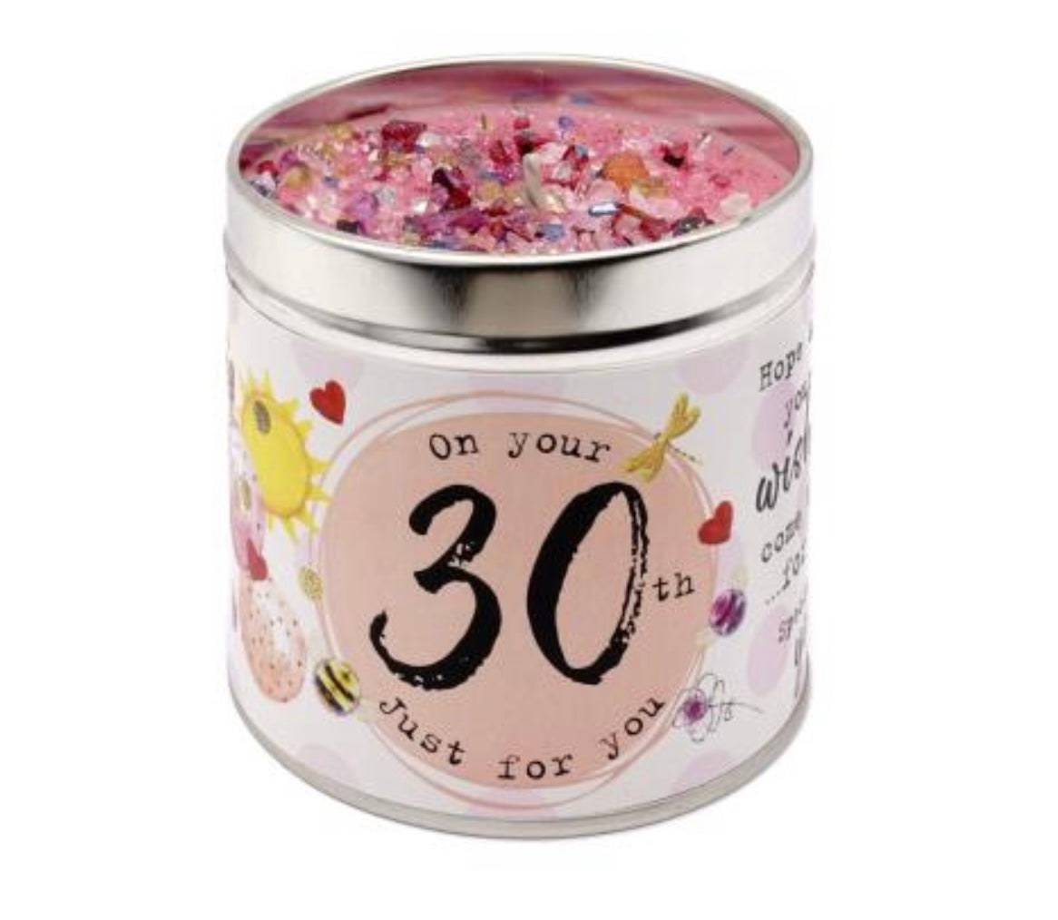 30th Birthday 240g Candle