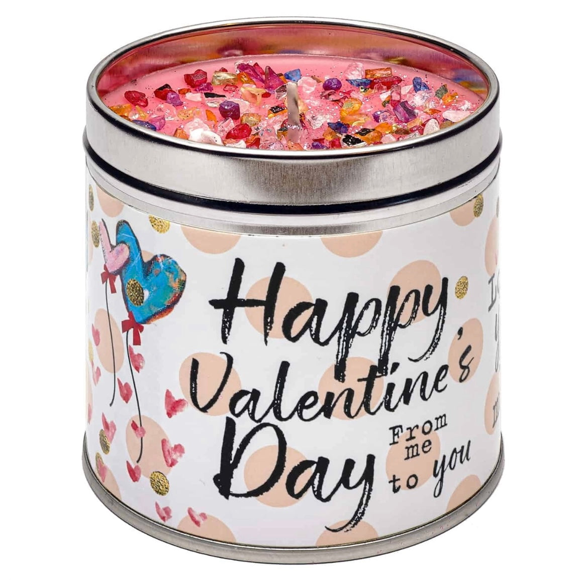Happy Valentines Day Candle