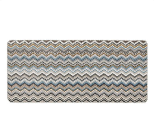 Neutral Zig Zag Washable Indoor Runner 150cm x 67cm