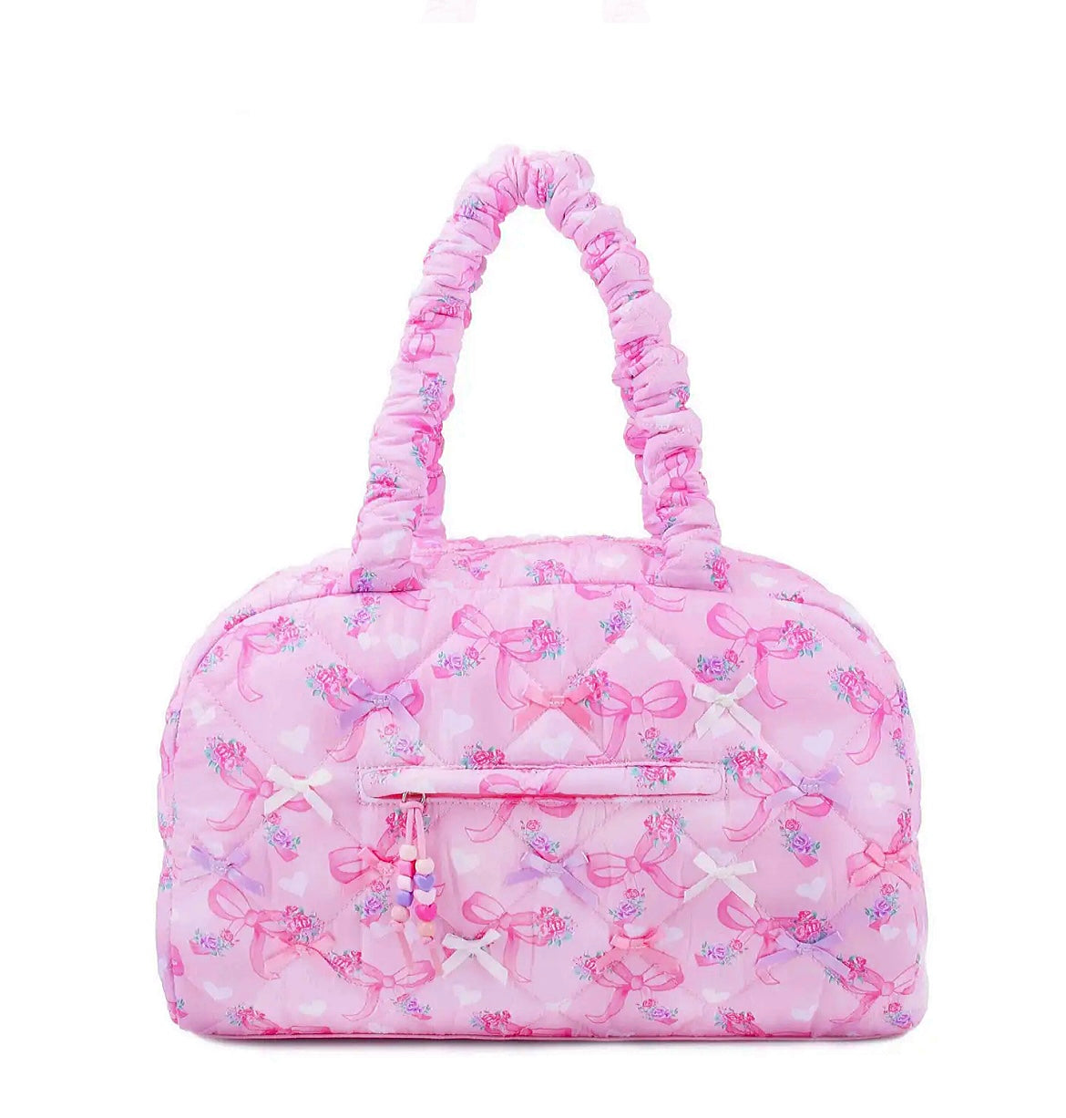 Pink Bow Ribbon Meduim Duffle Bag
