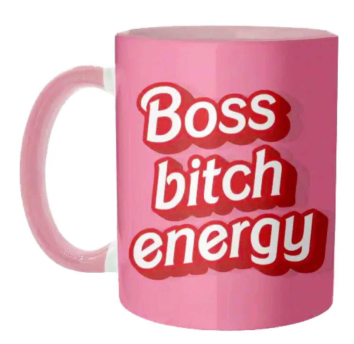 Mugs 'Boss Bitch Energy Pink Print'