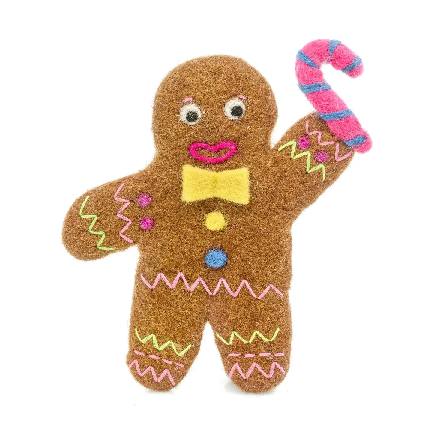 Groovy Gingerbread Handmade Felt Tree Topper/Decoration
