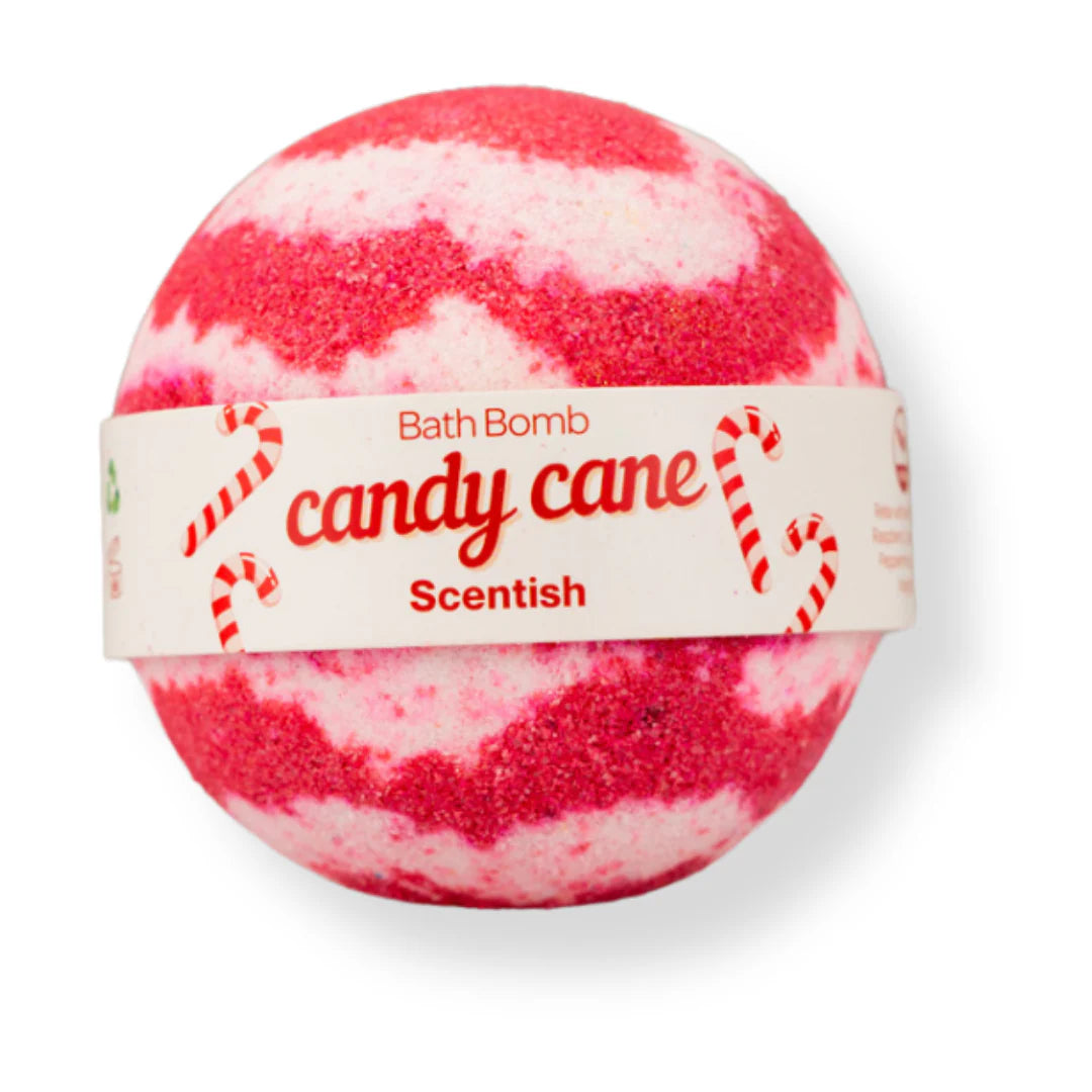 Candy Cane Bath Bomb