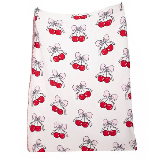 Cherry Bow Premium Blanket