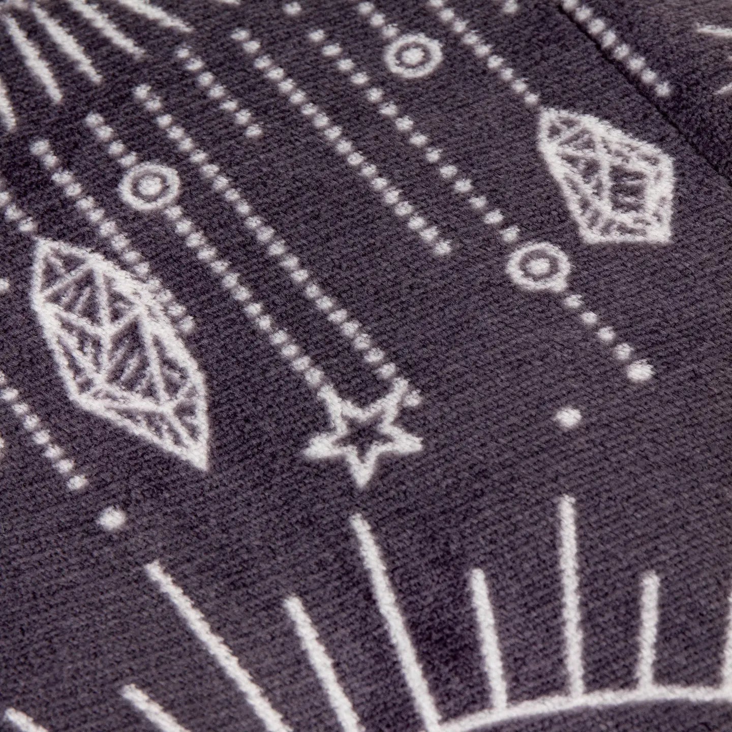 Constellation Charcoal Sherpa Fleece Blanket/Throw