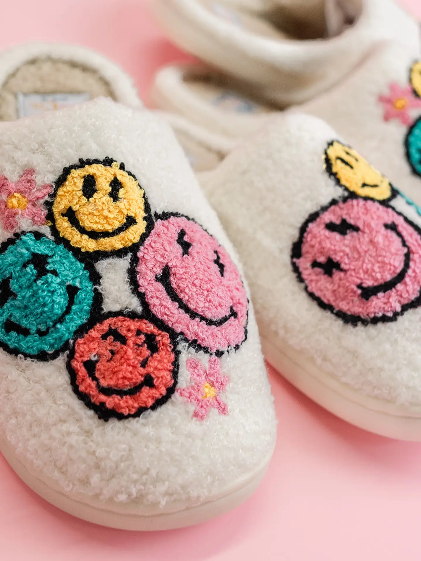 Multicoloured Happy Slippers