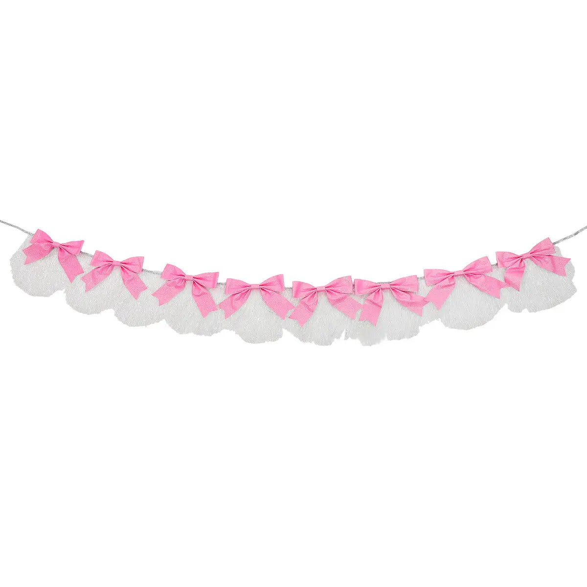 Beautiful Bows Pink Fringe Reusable Garland