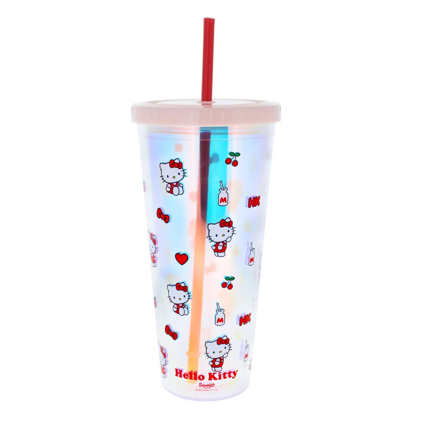 Hello Kitty Pretty in Pink Beaker & Straw