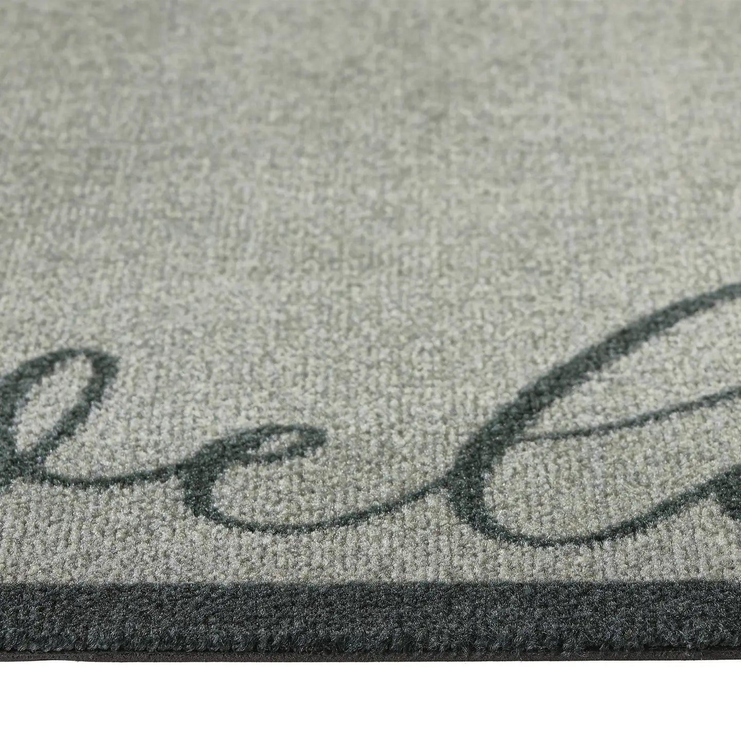 Welcome Washable Mat Grey