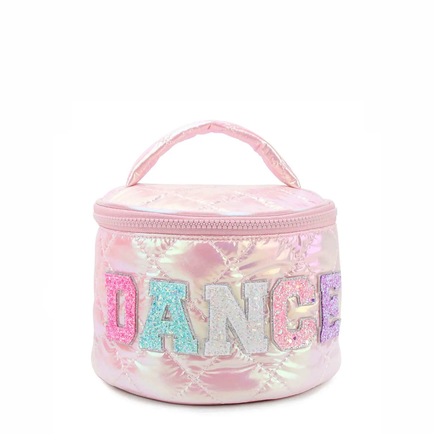 Dance Metallic Round Quilted Glam Bag