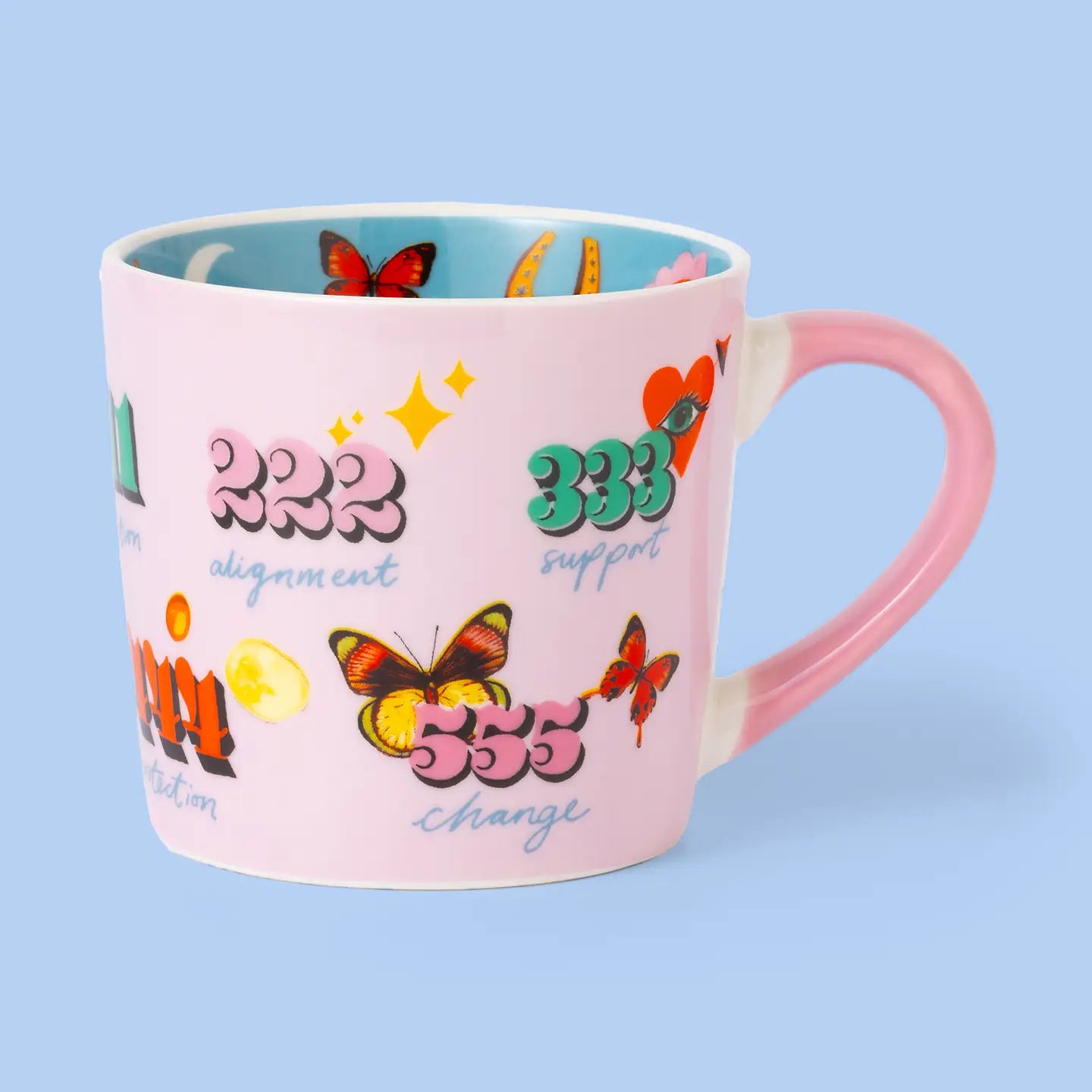 Pink Angel Numbers Mug