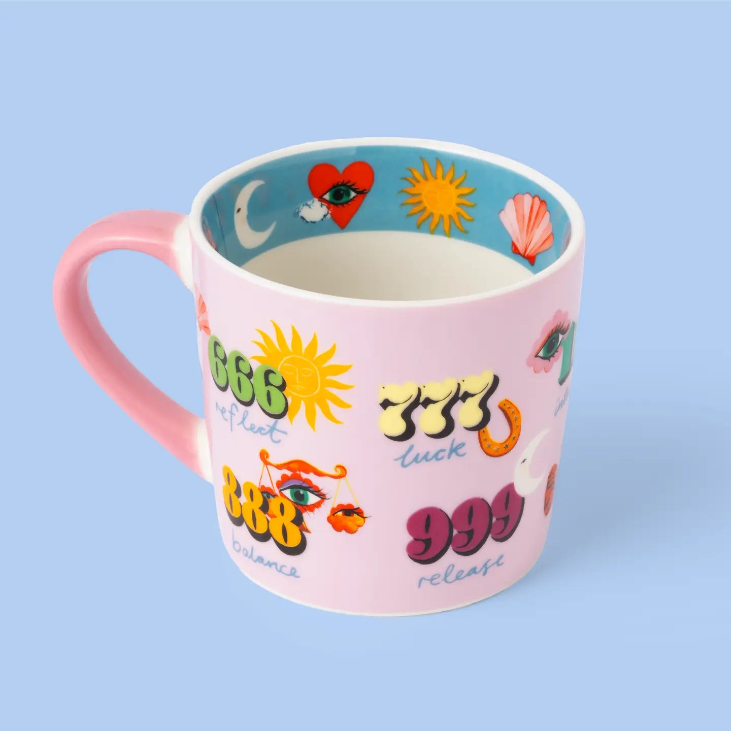 Pink Angel Numbers Mug