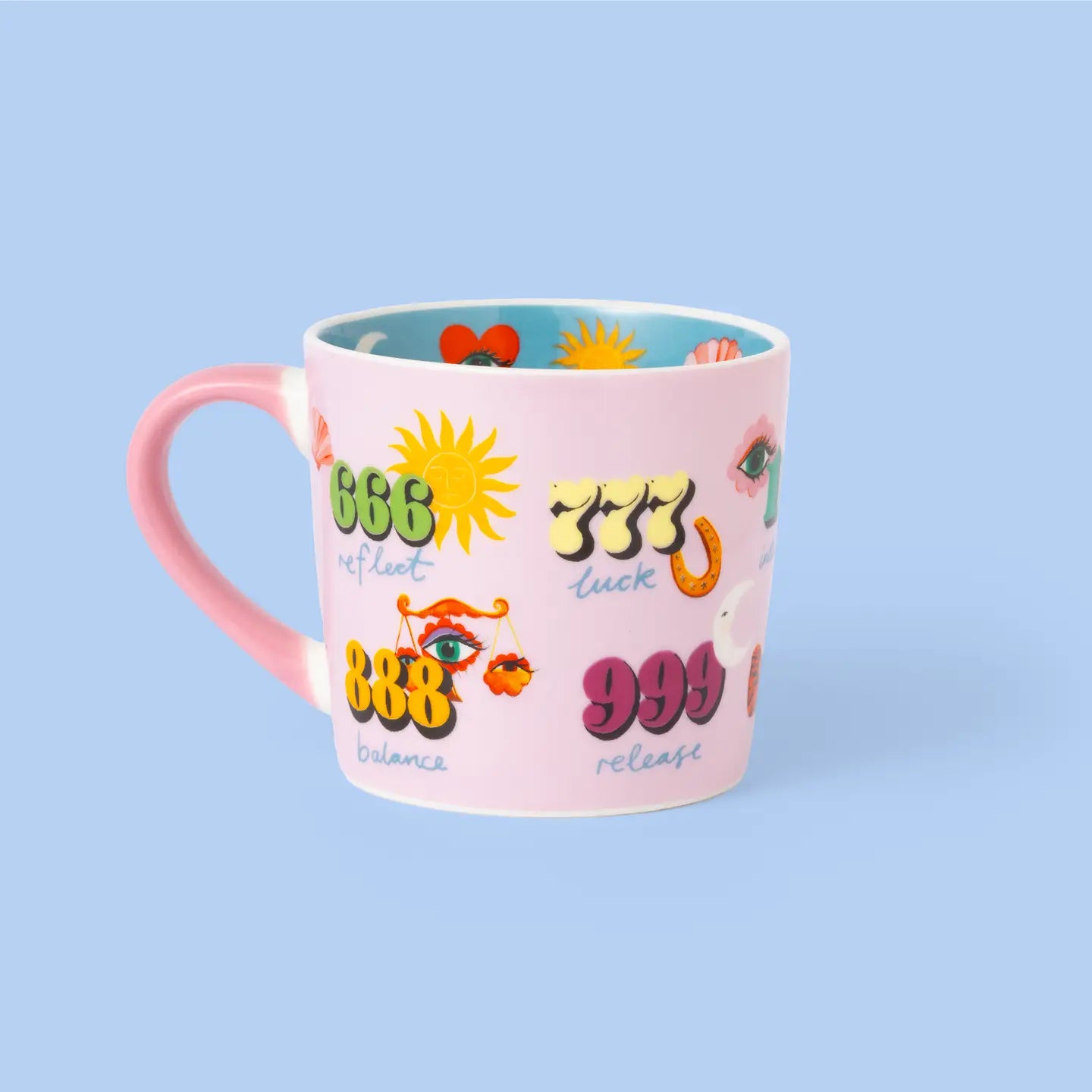 Pink Angel Numbers Mug