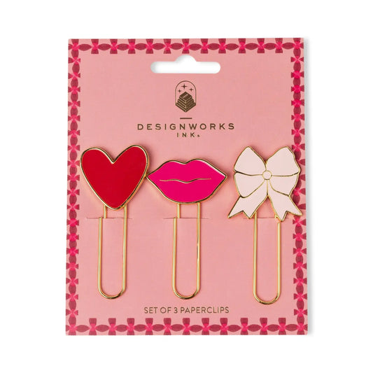 Love Set of 3 Paperclips