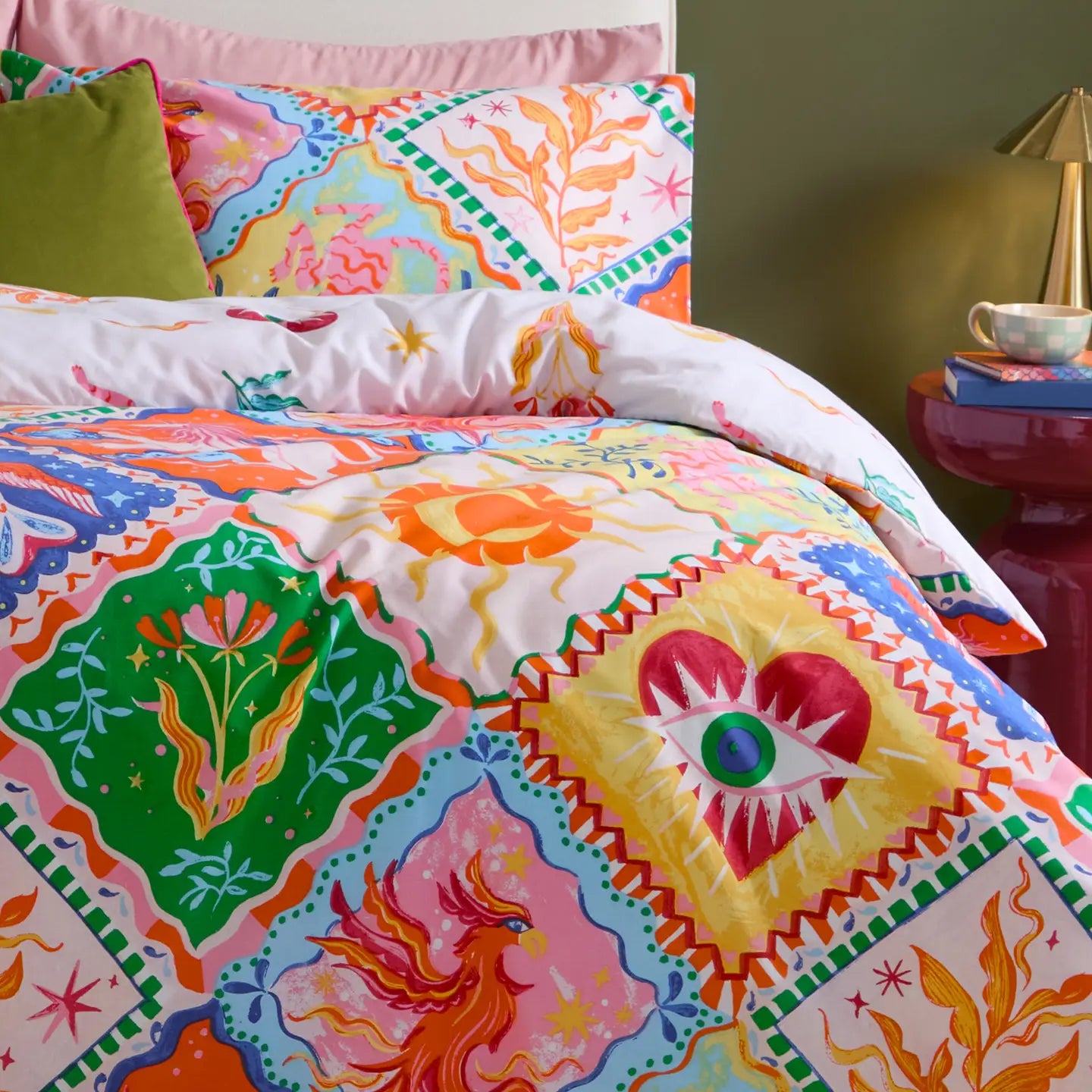 Seraphine Multicolour Reversible Duvet Set