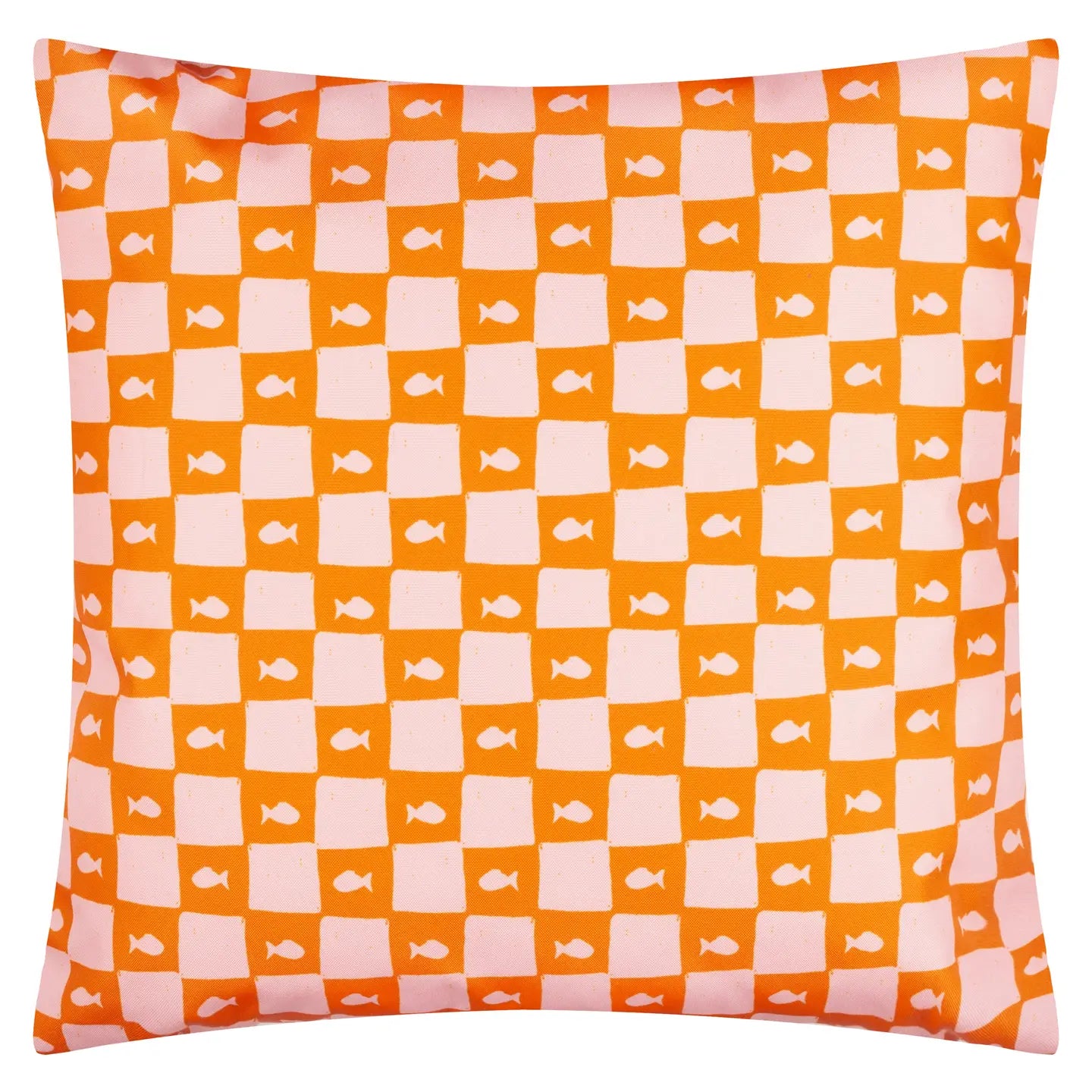Mediterranean Sardines Outdoor Cushion Pink/Orange