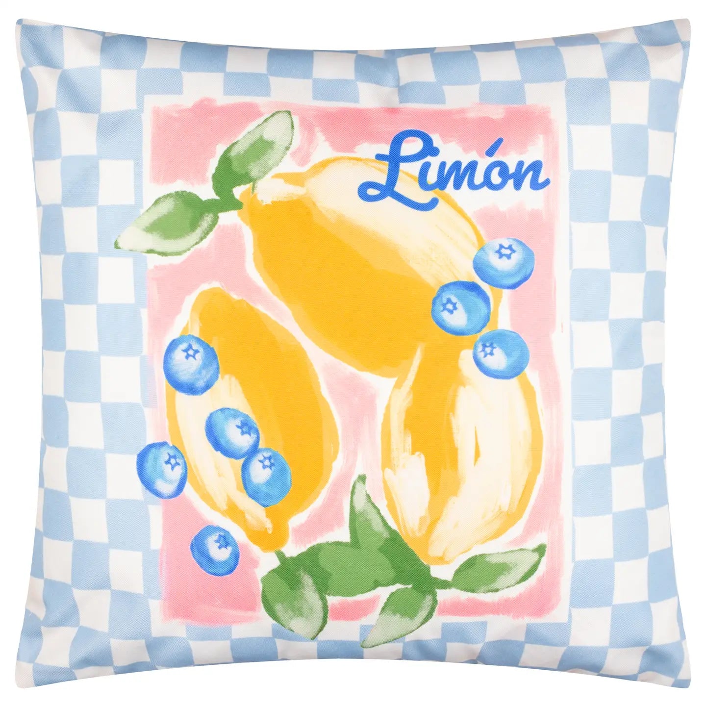 Mediterranean Limon Outdoor Cushion Sky Blue